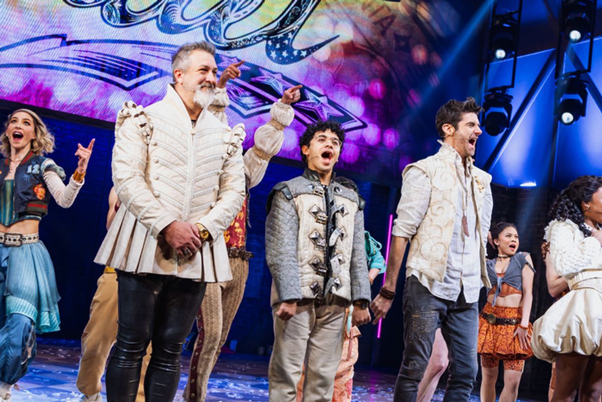 Joey Fatone, Nathan Levy and Drew Gehling at 